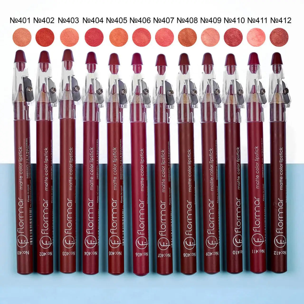 Матовий олівець для губ Flormar Matte Colour Lipstick з точилкою