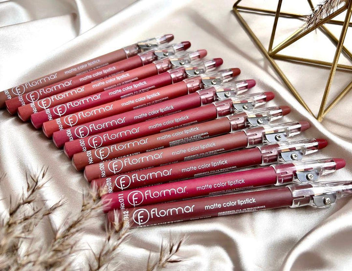 Матовий олівець для губ Flormar Matte Colour Lipstick з точилкою