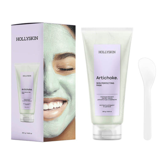 Охолоджуюча ліфтинг маска для боротьби з наслідками HOLLYSKIN Artichoke. Маска для вдосконалення шкіри